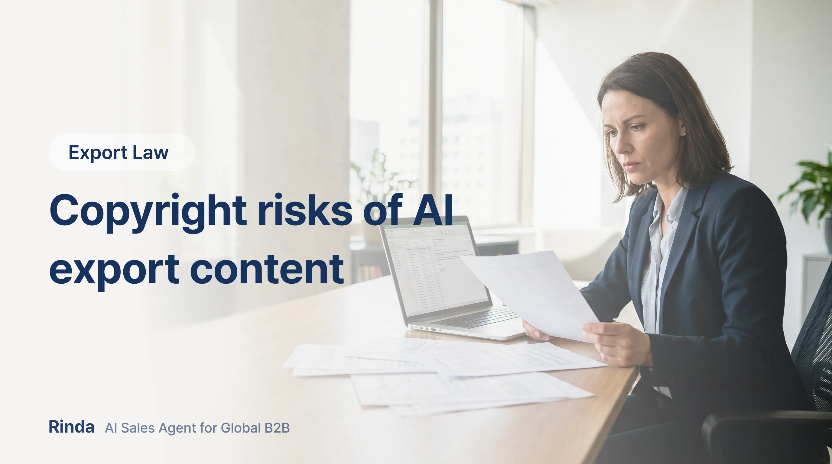 Copyright risks of AI export content