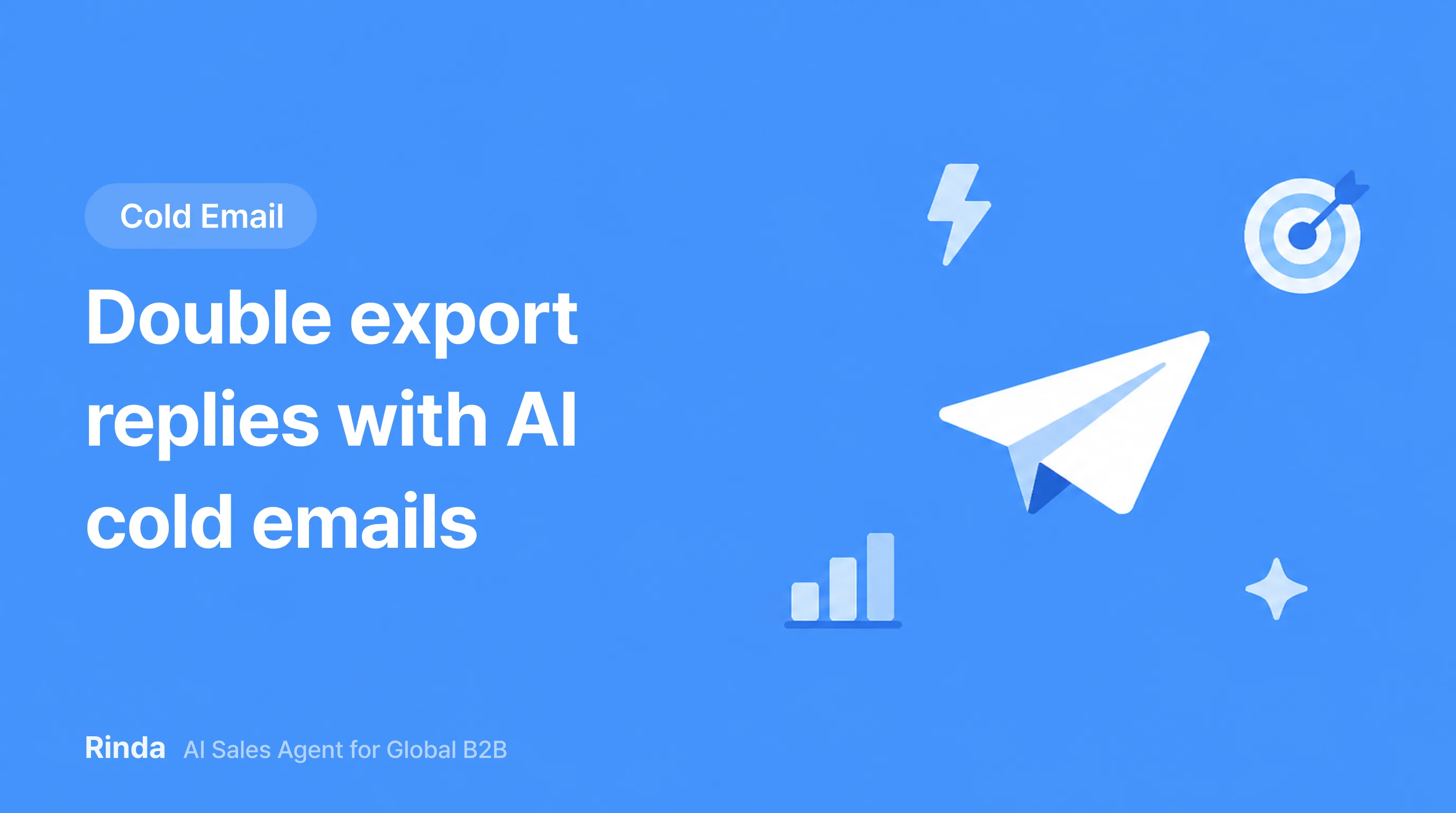 Double export replies with AI cold emails