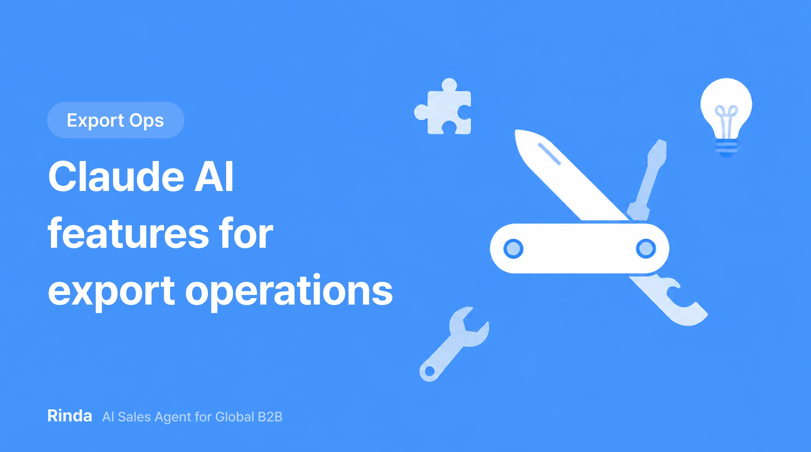 Claude AI features for export operations