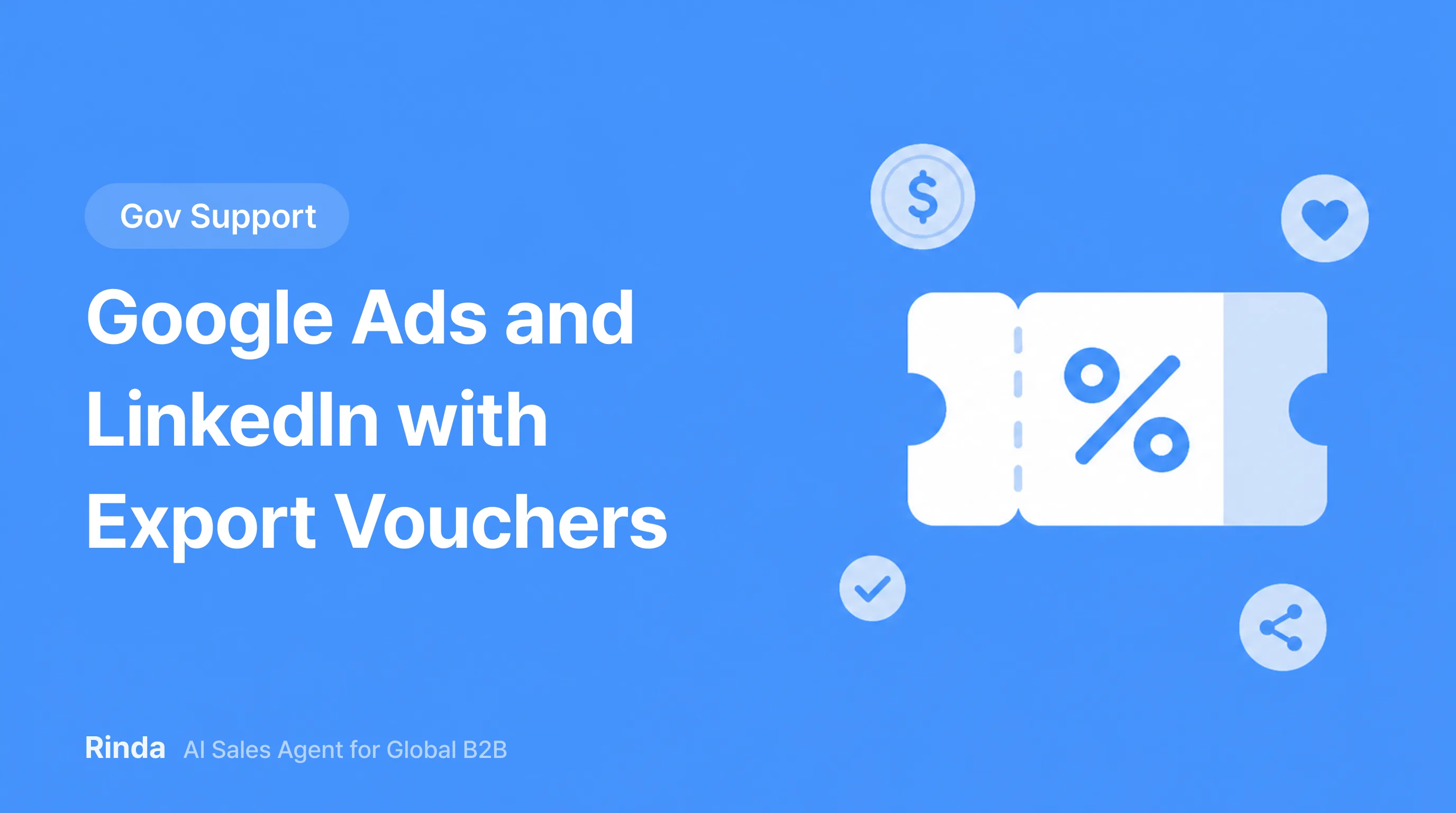 Google Ads and LinkedIn with Export Vouchers