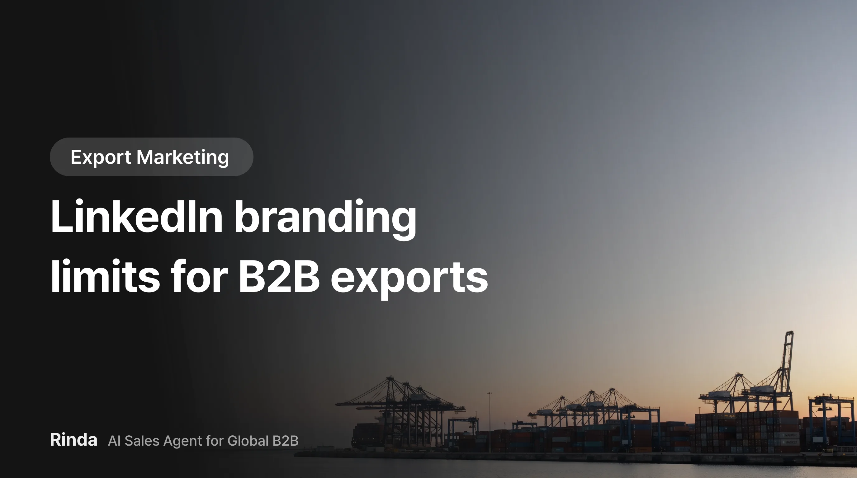 LinkedIn branding limits for B2B exports