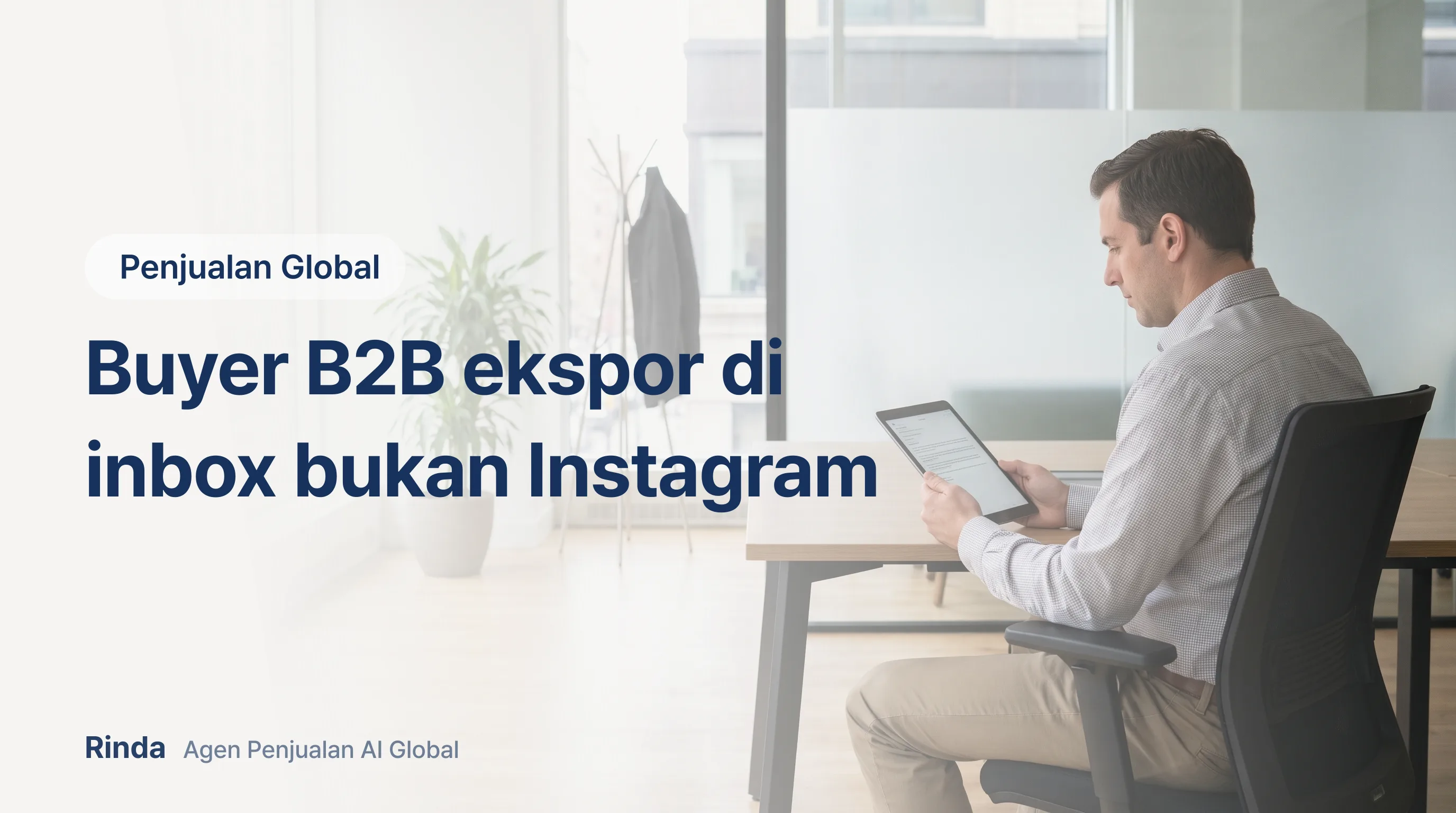 Buyer B2B ekspor di inbox bukan Instagram