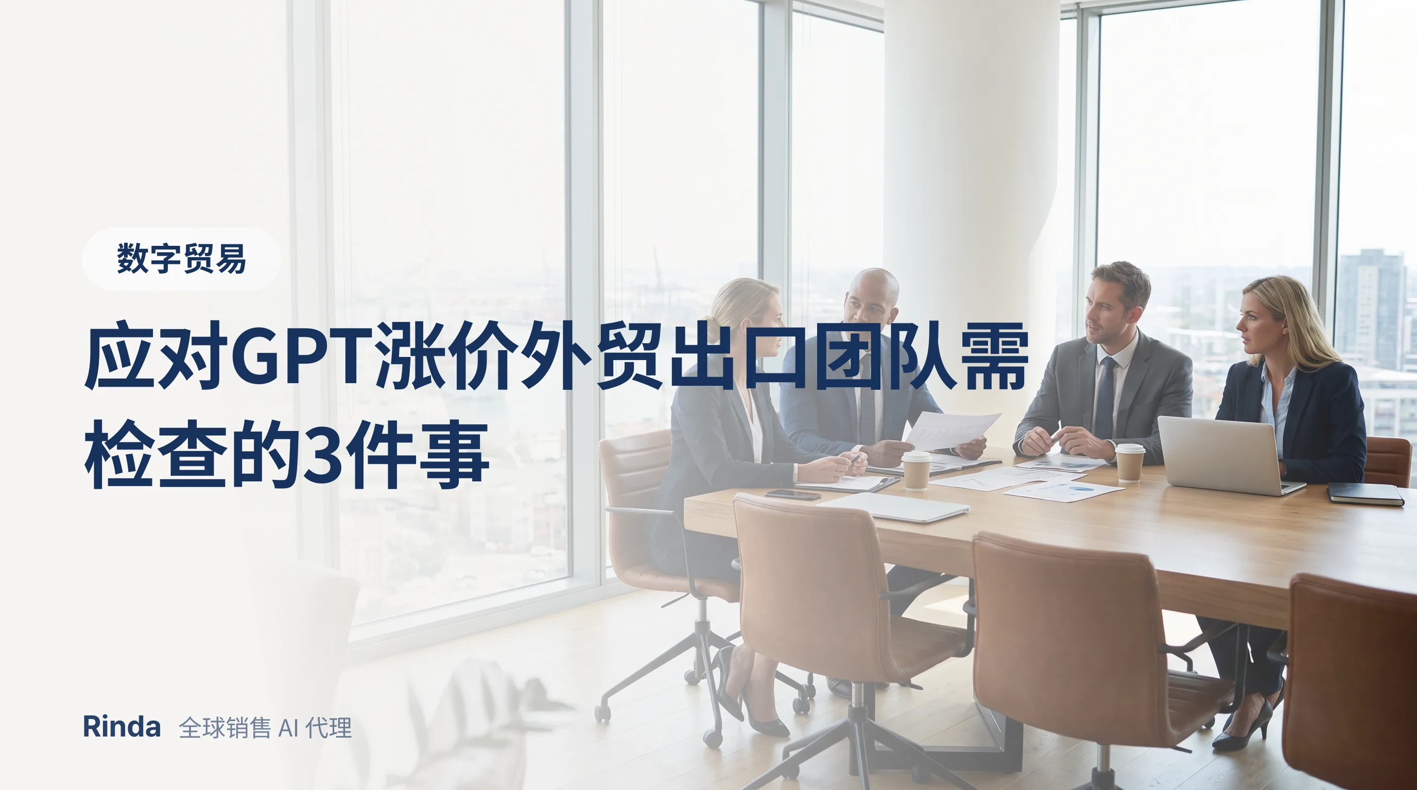 应对GPT涨价外贸出口团队需检查的3件事