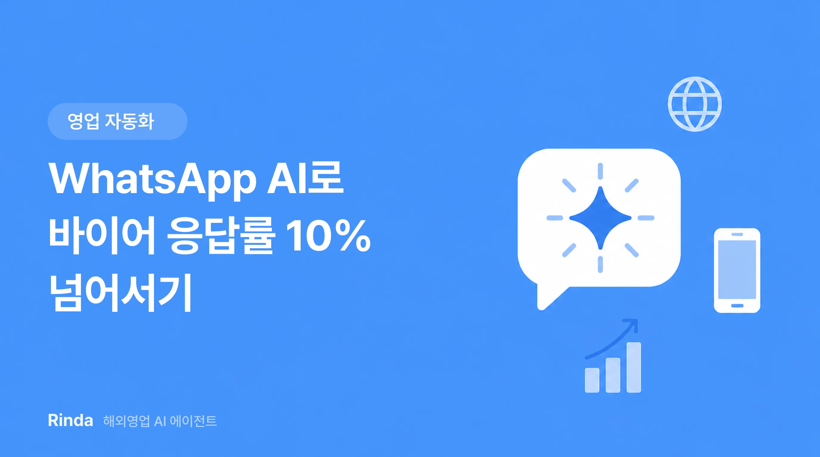 WhatsApp AI로 바이어 응답률 10% 넘어서기