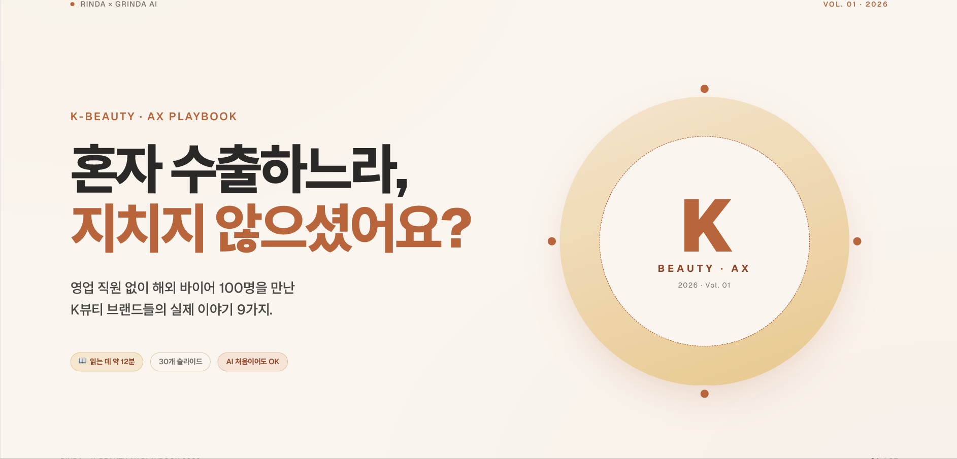 영업 직원 없이 바이어 만나는 K뷰티 AX 플레이북 preview 2