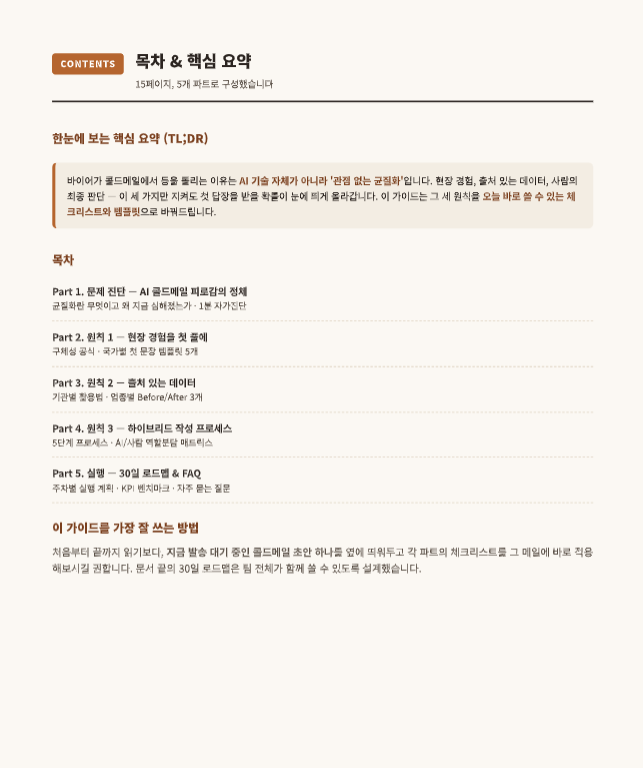 바이어에게 신뢰를 얻는 콜드메일 작성 가이드 preview 1