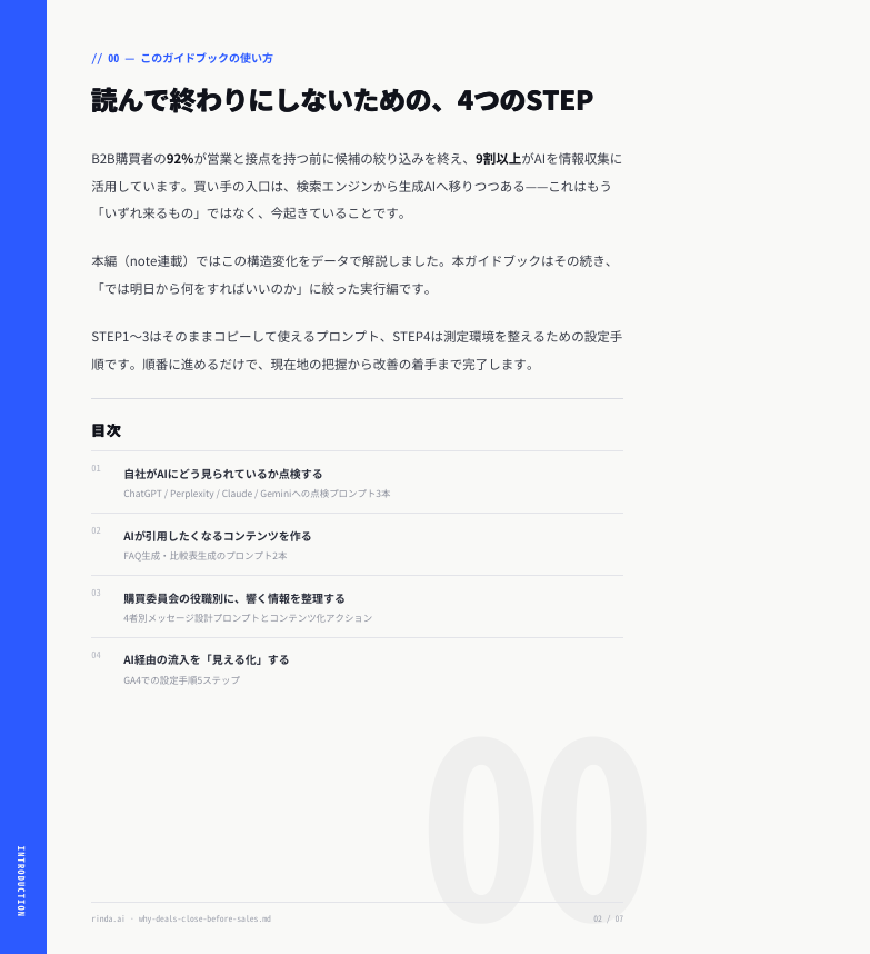 商談につながる B2Bコンテンツ設計プロンプト集 preview 2