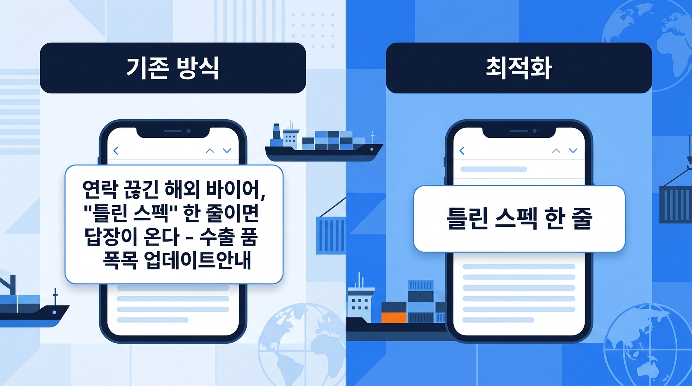 A comparison table showing the readability of long subject lines cut off on mobile vs. 3-word subject lines, labeled traditional vs. optimized