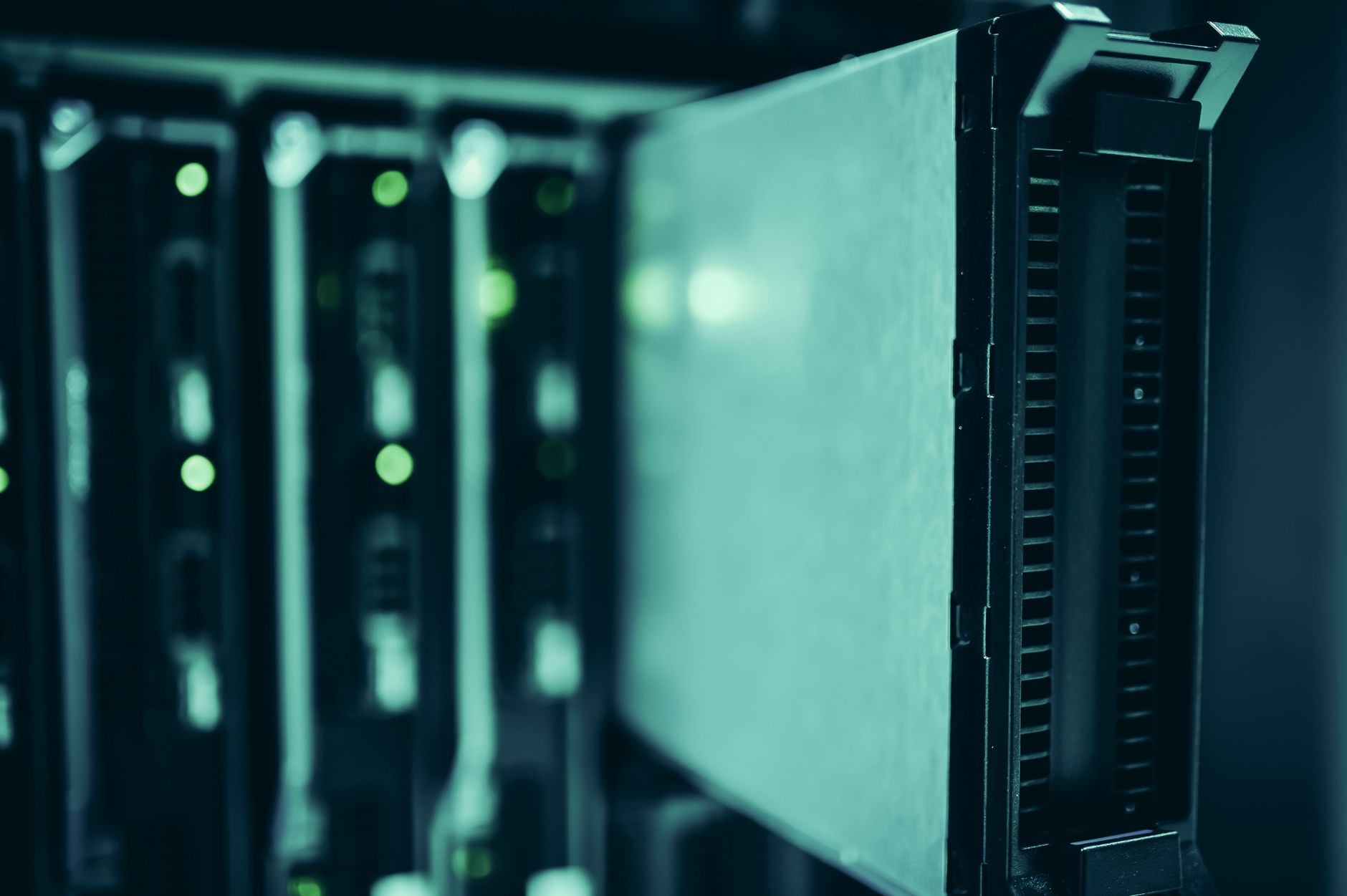 A split screen showing a sleek, modern server rack in a clean Swiss data center on one side, and an tangled web of older utility poles with messy cables in a suburban US neighborhood on the other.